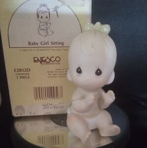 Enesco Baby Girl Sitting Figurine
